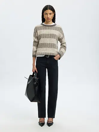 SELECTED FEMME | Nombre del producto: Jersey SLFALVA
Marca: SELECTED FEMME
Color: rojo oscuro
Categorías: Moda, Mujer
Largo de manga: Manga larga
Escote: Cuello redondo
Material: Lana, Alpaca, Poliéster / Poliamida, Nailon, Elástico
Diseño: Liso
Corte (Prenda exterio | beige